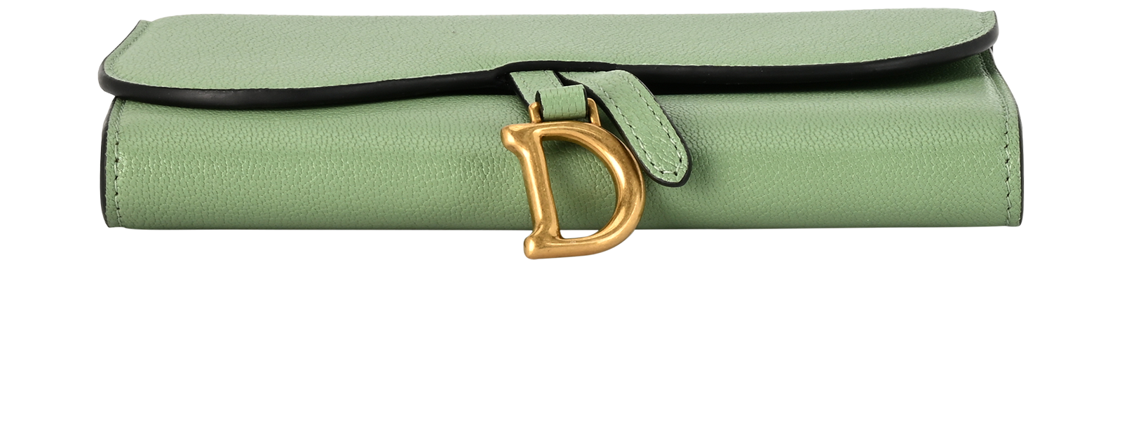 Christian Dior Saddle Long Wallet, &pound;350, Accessories, Green, Leather, Top view